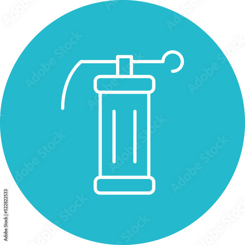 Smoke Grenade Line Two Color Icon