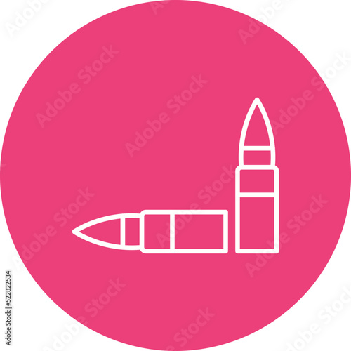Ammunition Line Two Color Icon