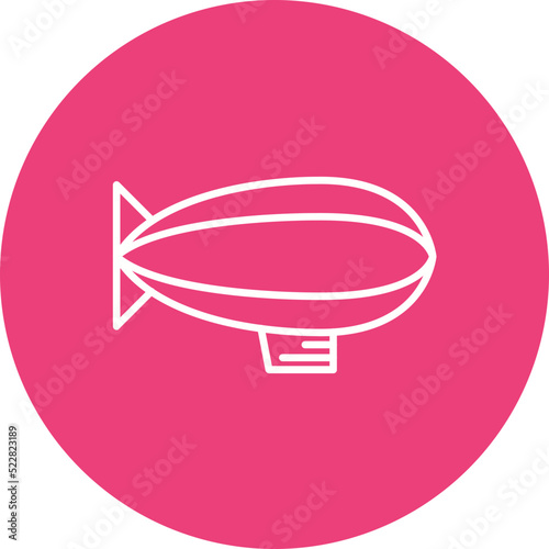 Zeppelin Line Two Color Icon