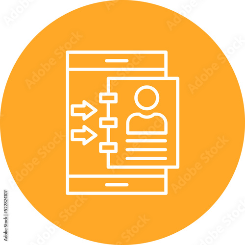 Phonebook Line Two Color Icon