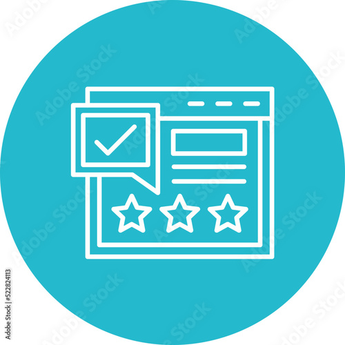 Rating Line Two Color Icon