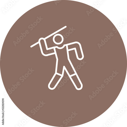 Javelin Line Two Color Icon