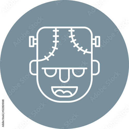 Frankenstein Line Two Color Icon