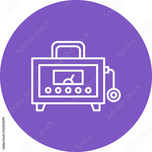Dosimeter Line Two Color Icon