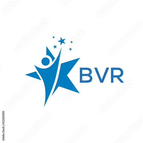 BVR Letter logo white background .BVR Business finance logo design vector image in illustrator .BVR letter logo design for entrepreneur and business.
 photo