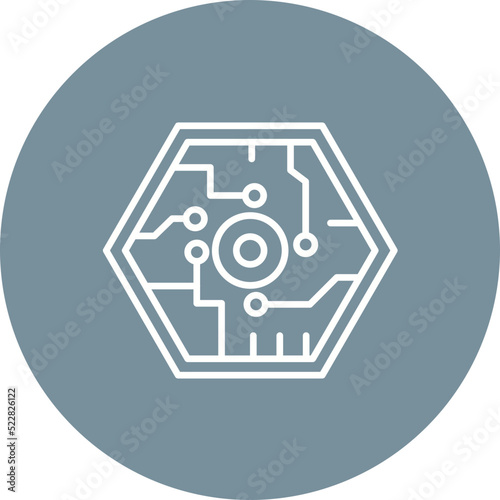 Cybernetics Line Two Color Icon
