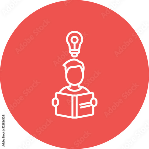 Self Learning Line Two Color Icon