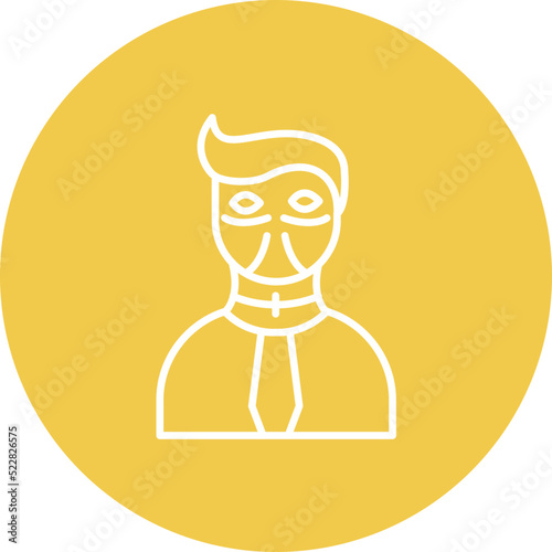 Facial Plastic Surgery Line Two Color Icon