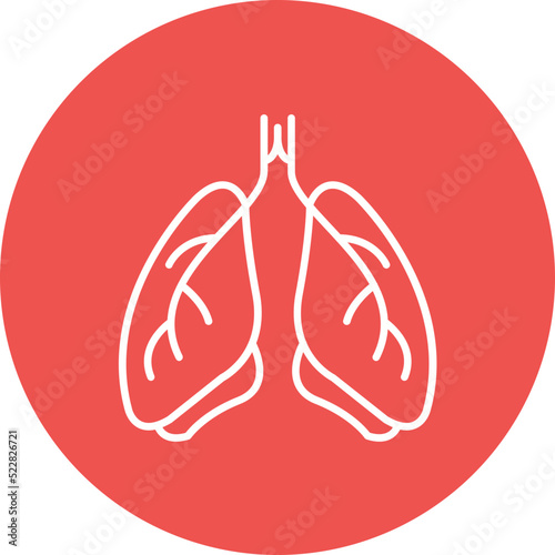 Pulmonology Line Two Color Icon