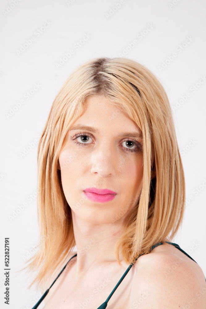 Pretty blond looking thoughtful