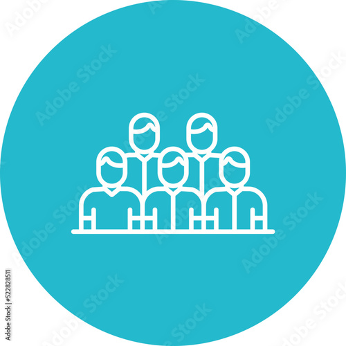 Spectator Line Two Color Icon