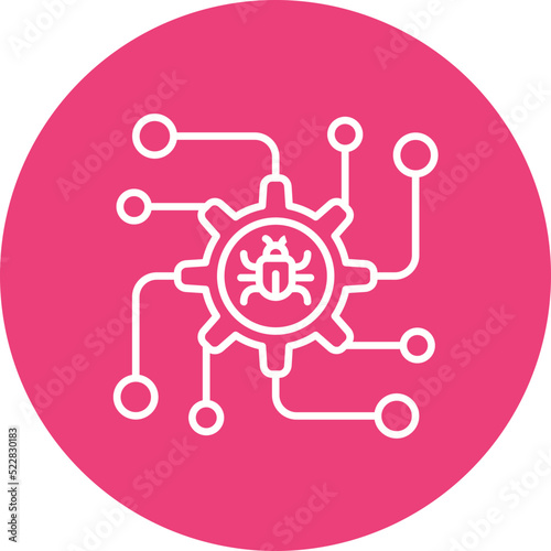 Debug Line Two Color Icon