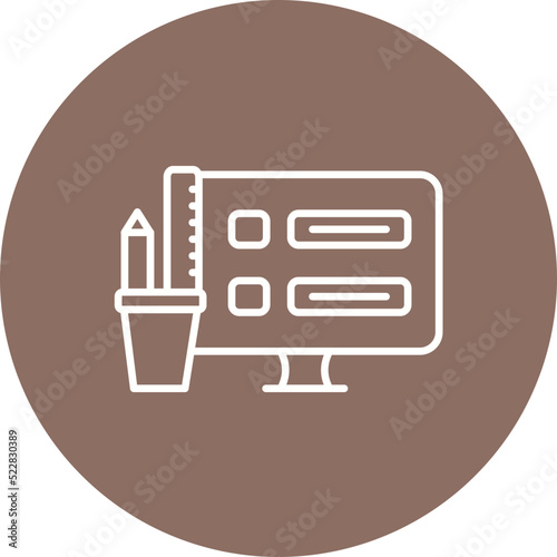 Test Cases Line Two Color Icon