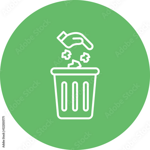 Litter Line Two Color Icon