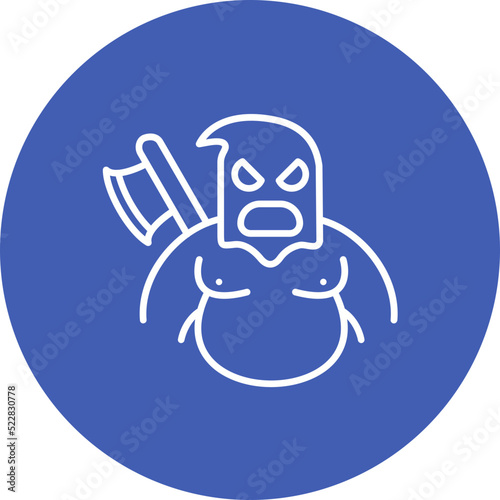 Executioner Line Two Color Icon