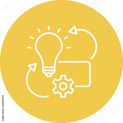 Project Implementation Line Two Color Icon