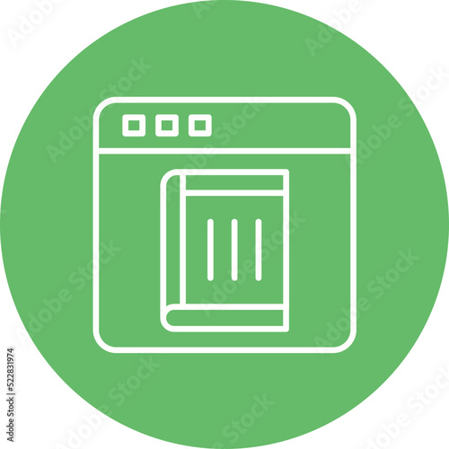 Ebook Line Two Color Icon