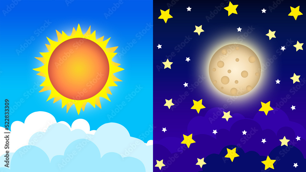 Fototapeta premium Day and Night