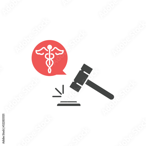 Medical Lawsuit icons  symbol vector elements for infographic web