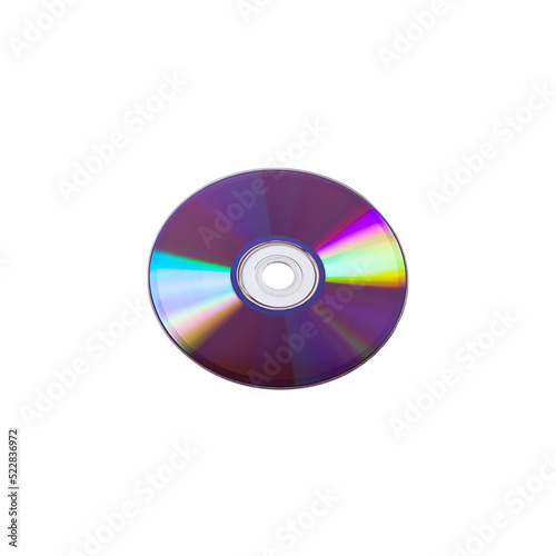 CD disk for computer isolated on white background.