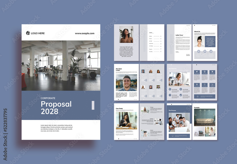 Prpposal Layout Stock Template | Adobe Stock