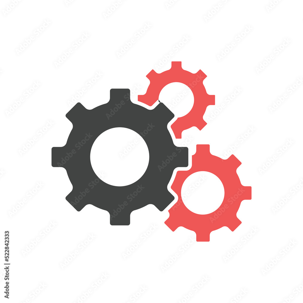 Cog icons symbol vector elements for infographic web Cog icons symbol vector elements for infographic web