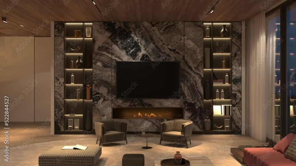 4K 3d Rendering Illustration Video Modern Luxury Interior Design 4k-3d-rendering-illustration-video-modern-luxury-interior-design