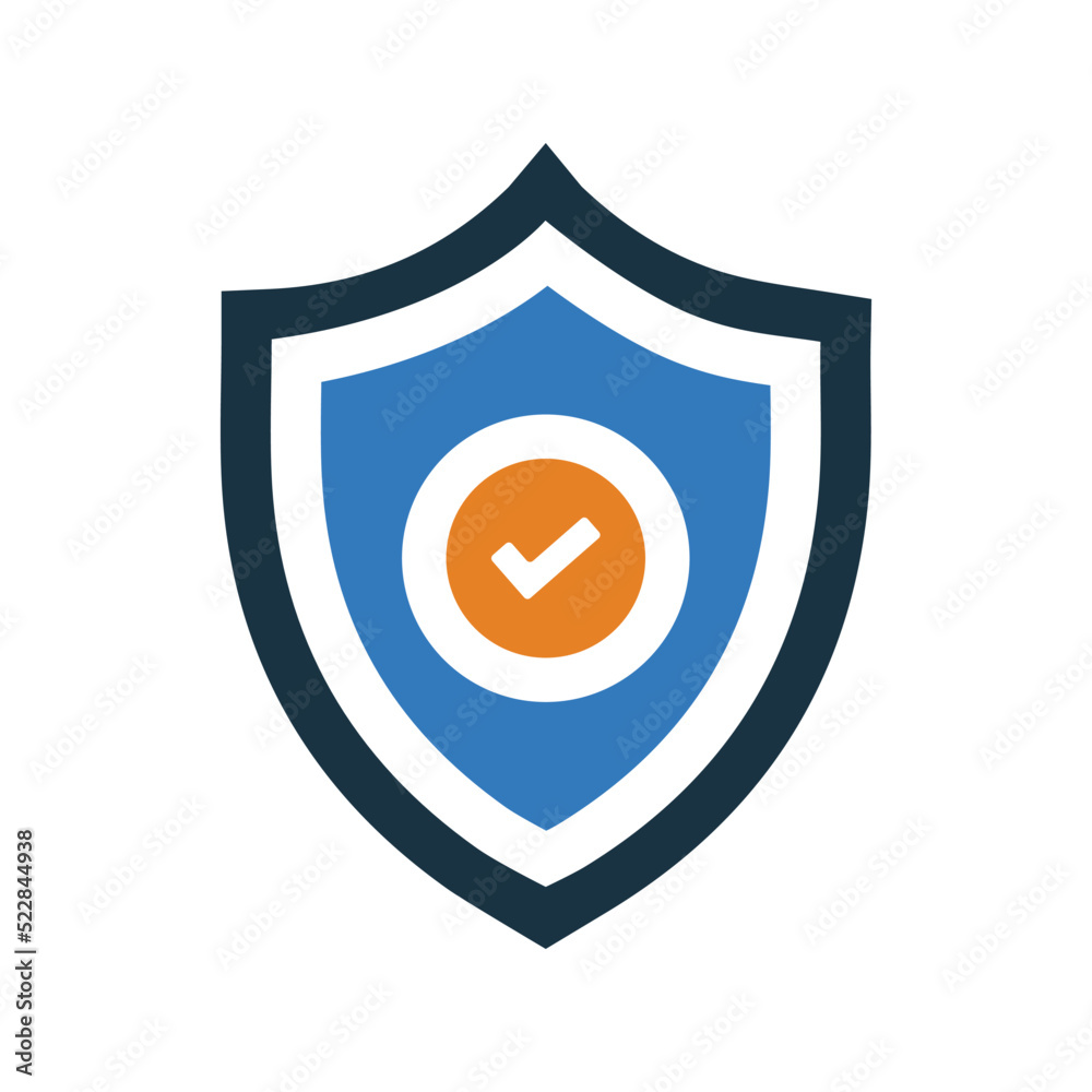 Brand protection icon. Glyph style vector EPS.