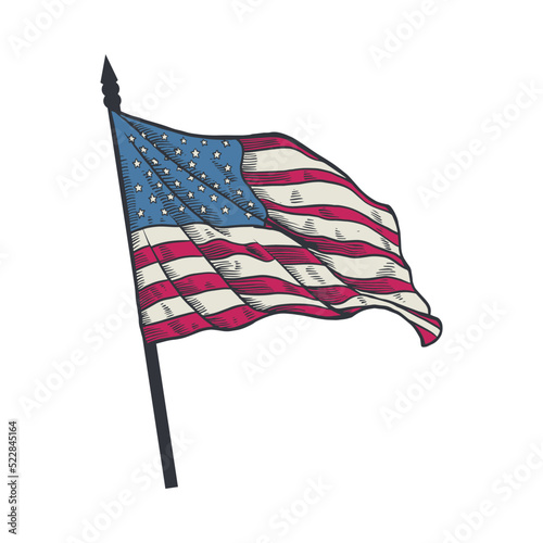 US Flag - Single | Farmhouse | EPS10