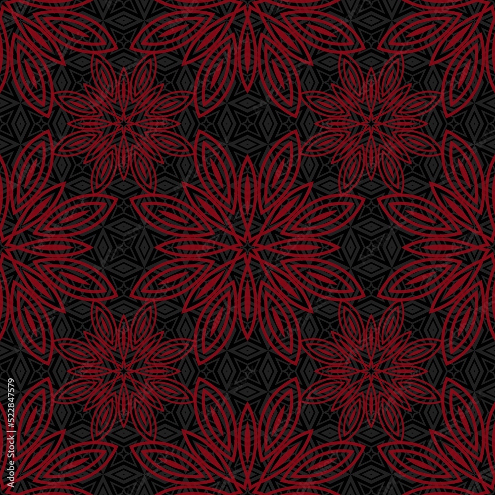 Floral seamless background. Multicolor texture with abstract floral pattern. Repeating design.