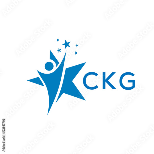 CKG Letter logo white background .CKG Business finance logo design vector image in illustrator .CKG letter logo design for entrepreneur and business.
 photo