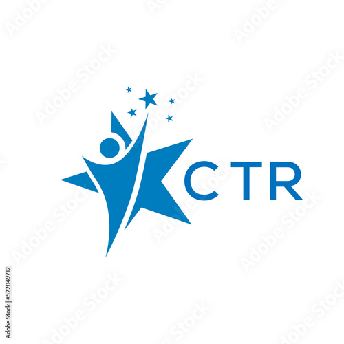 CTR Letter logo white background .CTR Business finance logo design vector image in illustrator .CTR letter logo design for entrepreneur and business.
