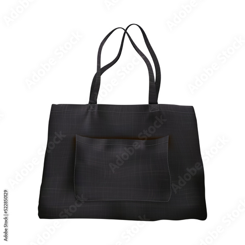 black leather bag