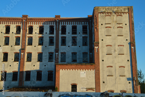 old factory ruin in the middle of Elmshorn