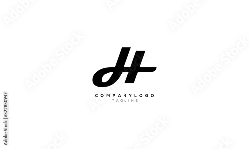 DHT THD Abstract initial monogram letter alphabet logo design photo