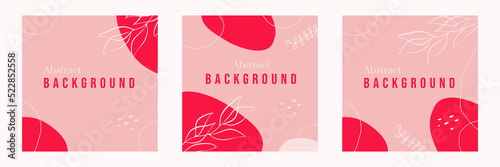 Creative trendy template for abstract background. Color doodle design for soсial, media, web posters.