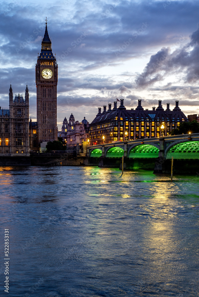 Big Ben (Queen Elizabeth's Tower) - London, UK.	