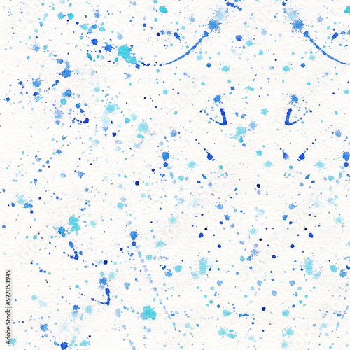 Obraz na płótnie Abstract light blue watercolor hand-painted for background. w salonie