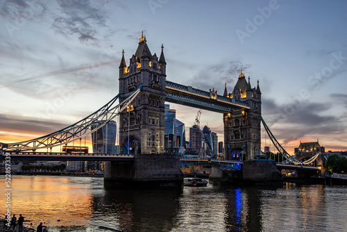 Tower Bridge in London  England . 