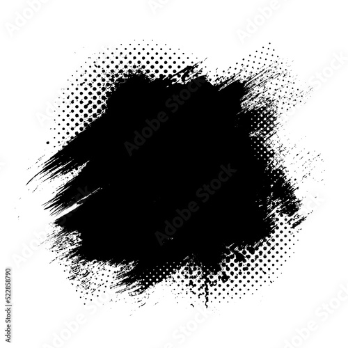 Abstract Black And White Grunge Background