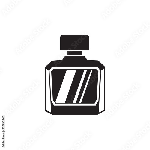 perfume bottle icon logo vector design template