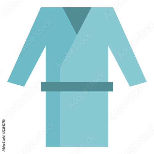 Bathrobe spa hotel - flat icon