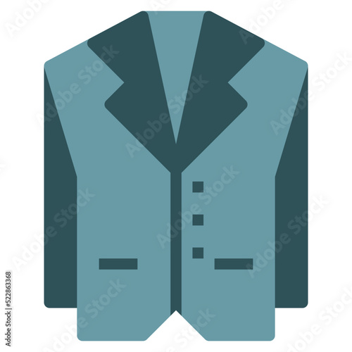 Suit fashion men elegant wedding style vip tuxedo - flat icon