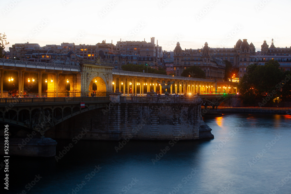 The Pont de Bir-Hakeim formerly the Bridge of Passy