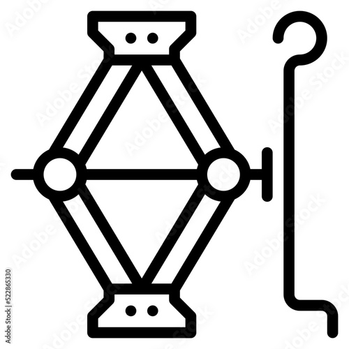 Jack repair lift fix - outline icon