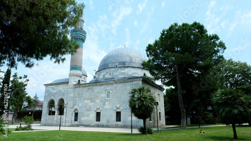Photography Historical green mosque in Bursa Iznik Turkey
