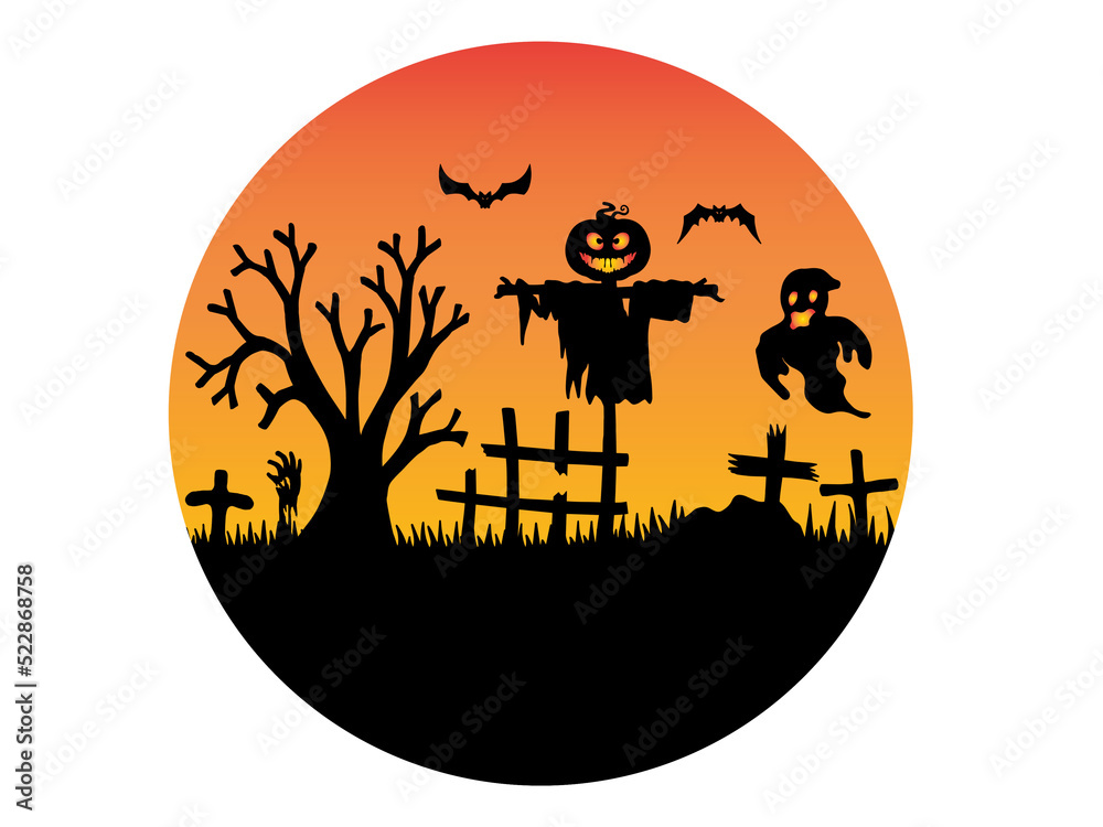 Halloween Silhouette Background
