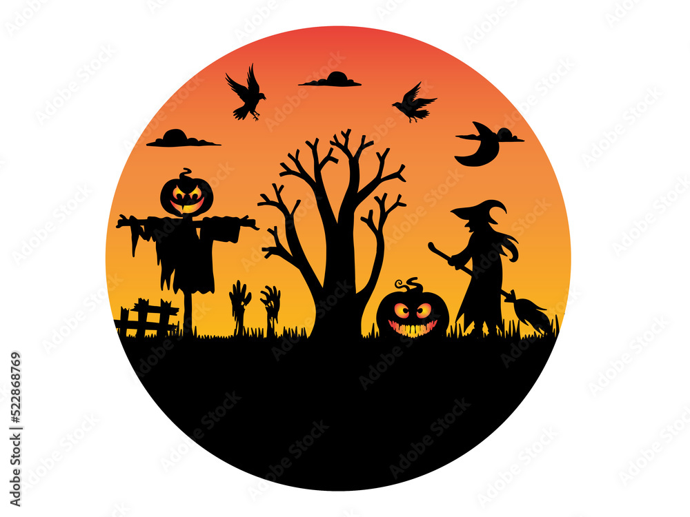 Halloween Silhouette Background Halloween Silhouette Background