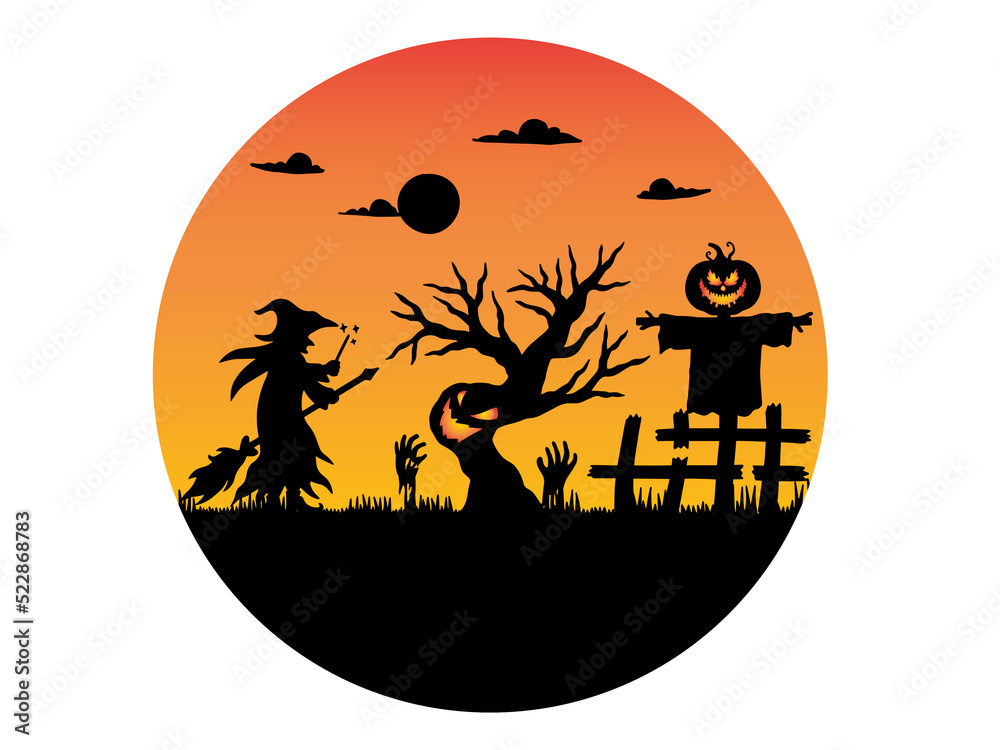 Halloween Silhouette Background