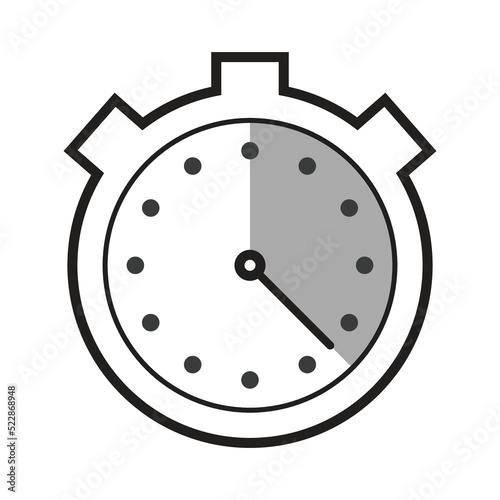 Stop watch timer icon - vector illustration